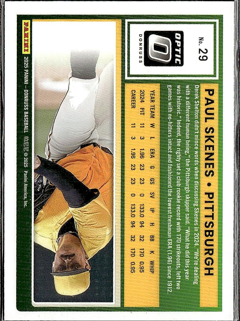 2025 Donruss #29 Paul Skenes Optic