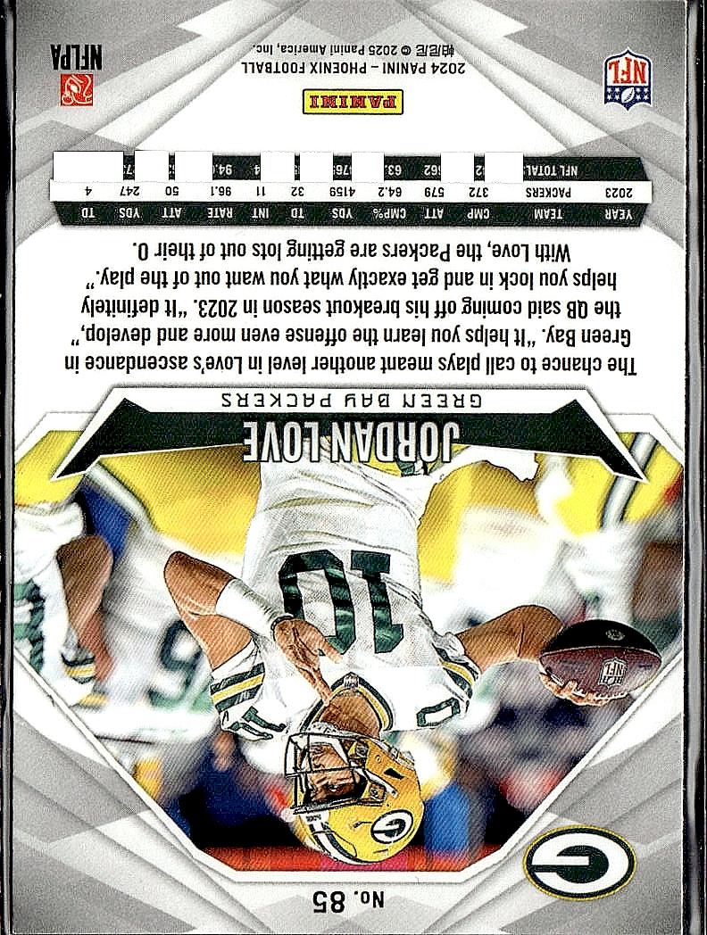 2024 Panini Phoenix #85 Jordan Love