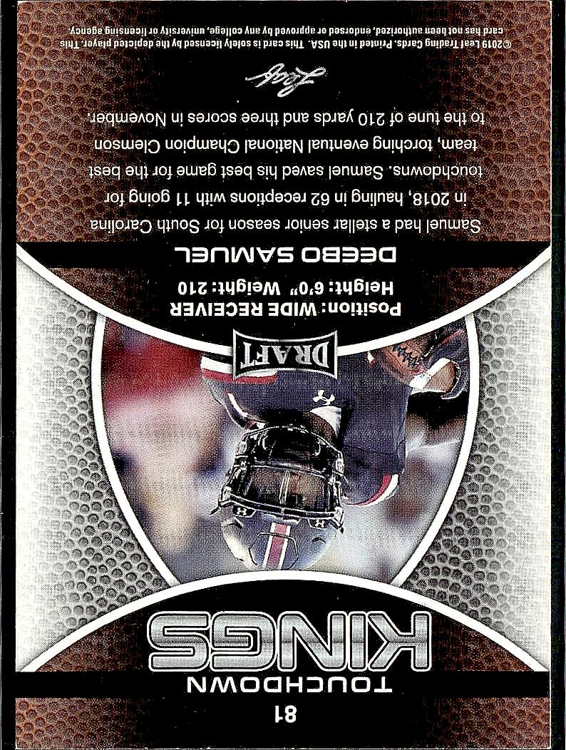 2019 Leaf Draft #81 Deebo Samuel Gold