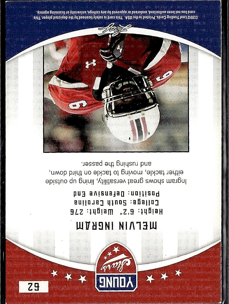 2012 Leaf Young Stars #62 Melvin Ingram