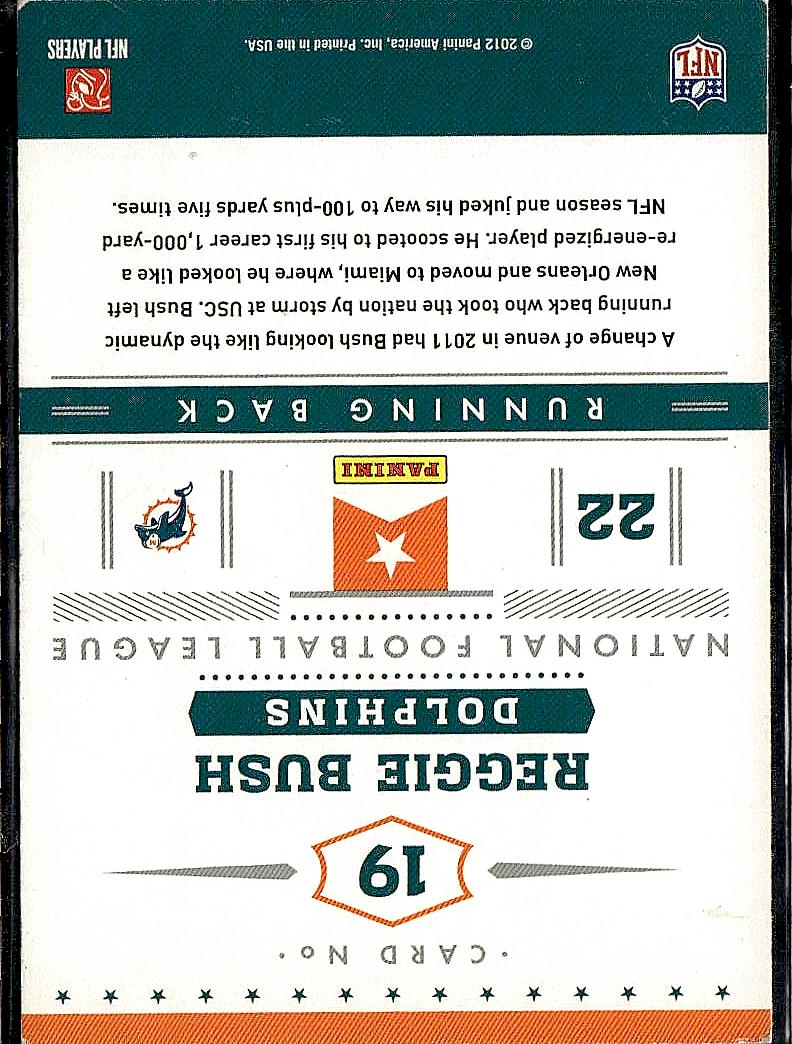 2012 Panini Prestige #19 Reggie Bush Stars of the NFL