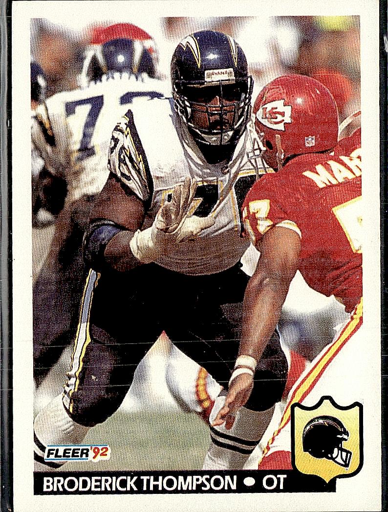 1992 Fleer #369 Broderick Thompson