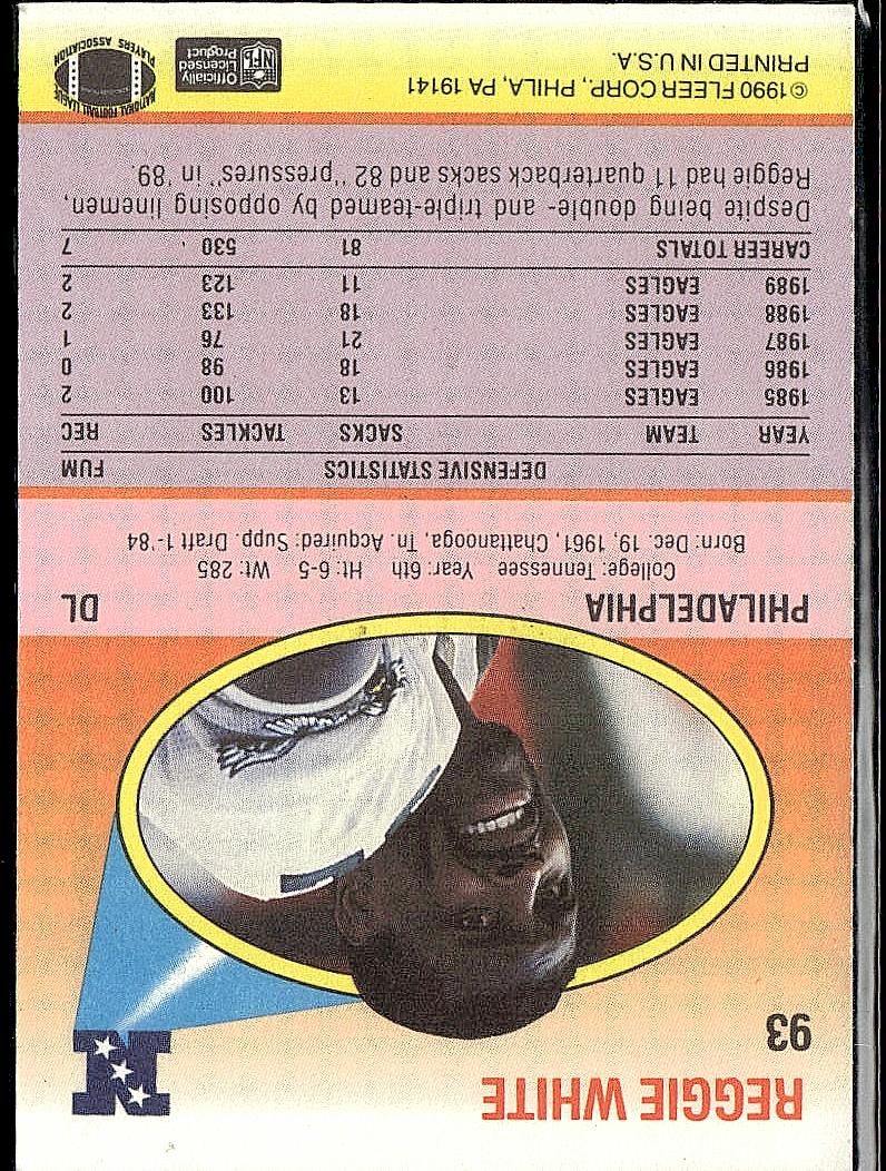1990 Fleer #93 Reggie White