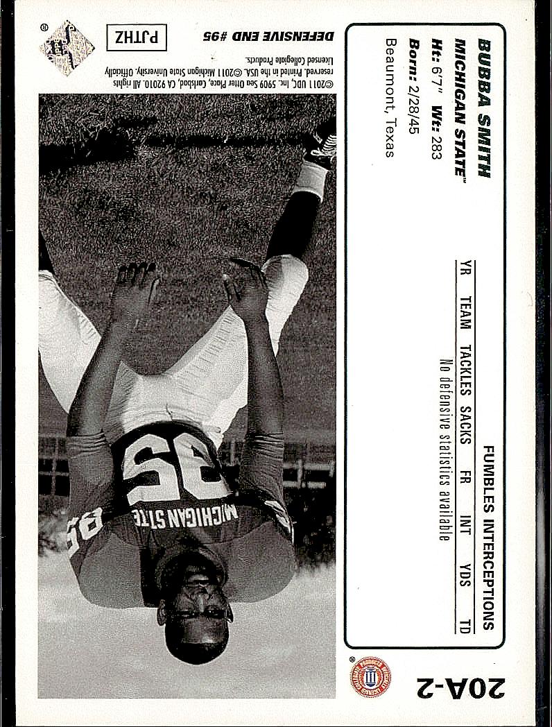 2011 Upper Deck #20A-2 Bubba Smith 20th Anniversary