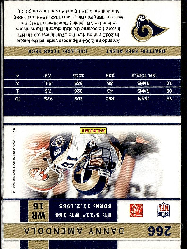 2011 Score #266 Danny Amendola