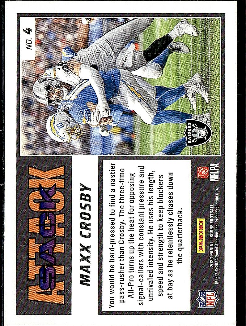 2024 Score #4 Maxx Crosby Sack Attack