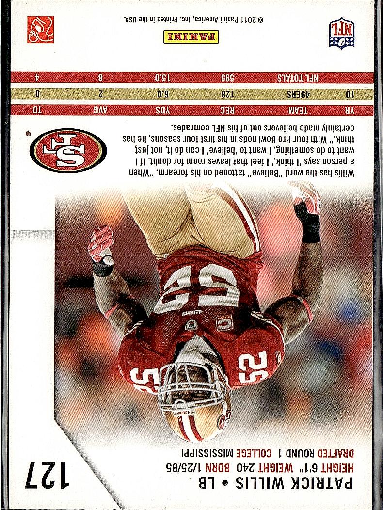 2011 Panini Rookies & Stars #127 Patrick Willis