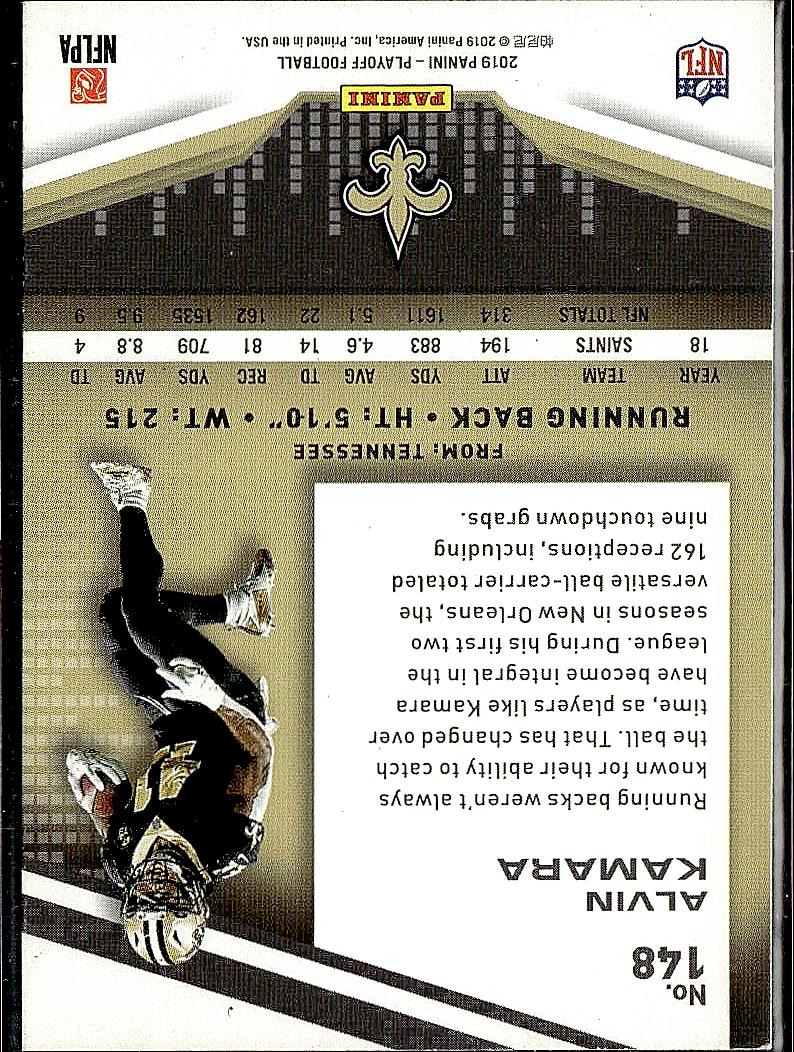 2019 Panini Playoff #148 Alvin Kamara