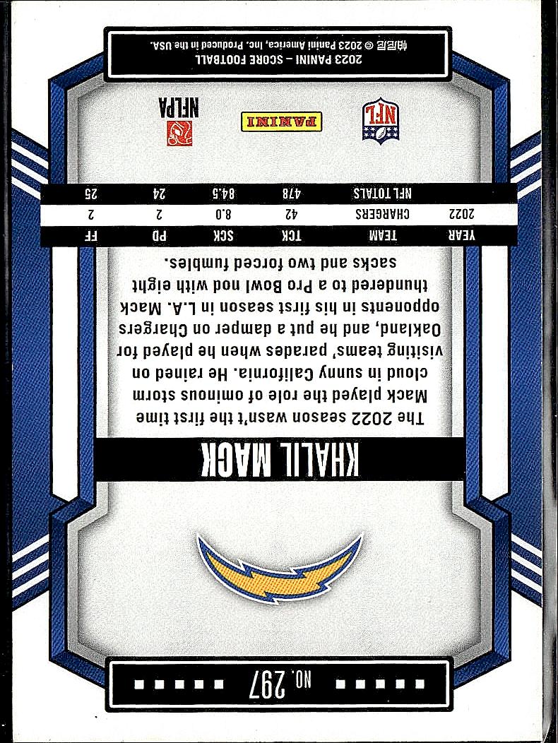 2023 Score #297 Khalil Mack