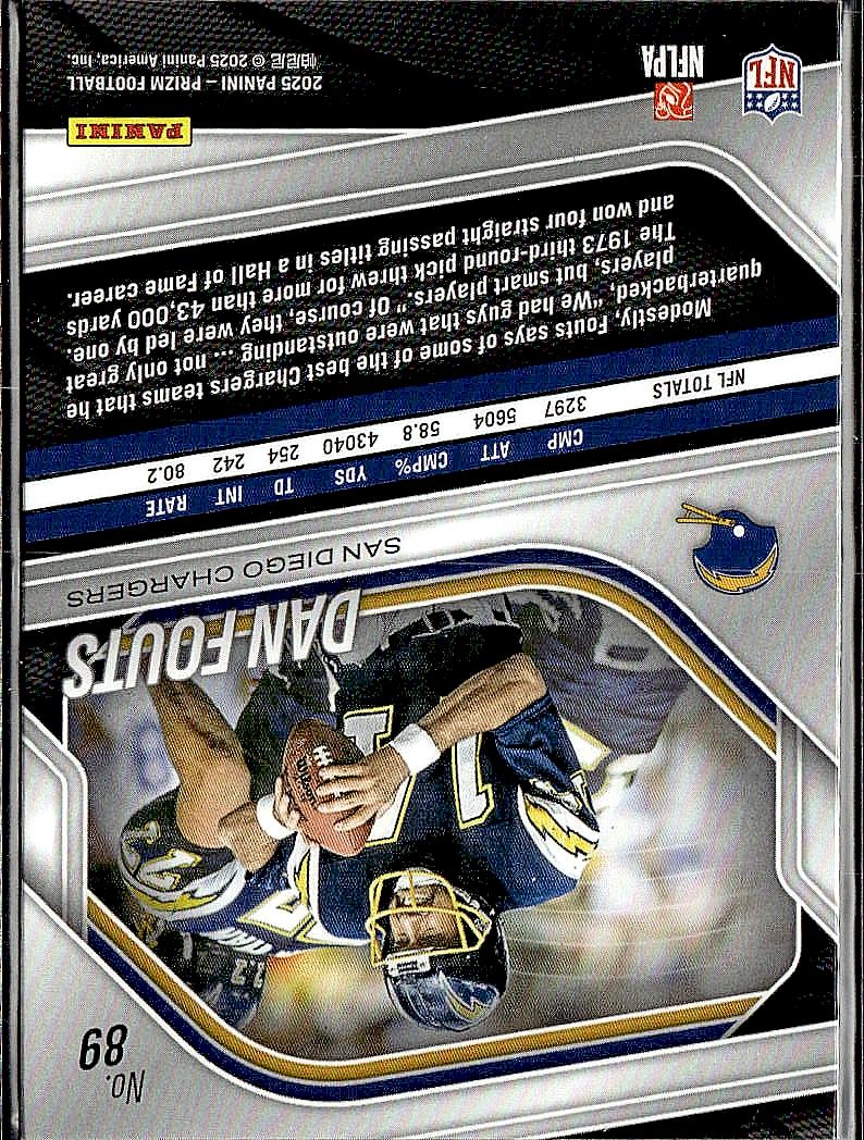 2025 Panini Prizm #89 Dan Fouts