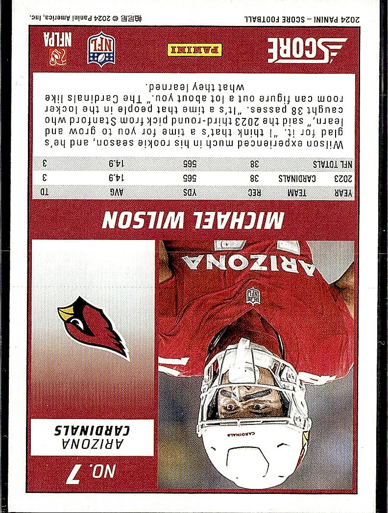 2024 Score #7 Michael Wilson Red