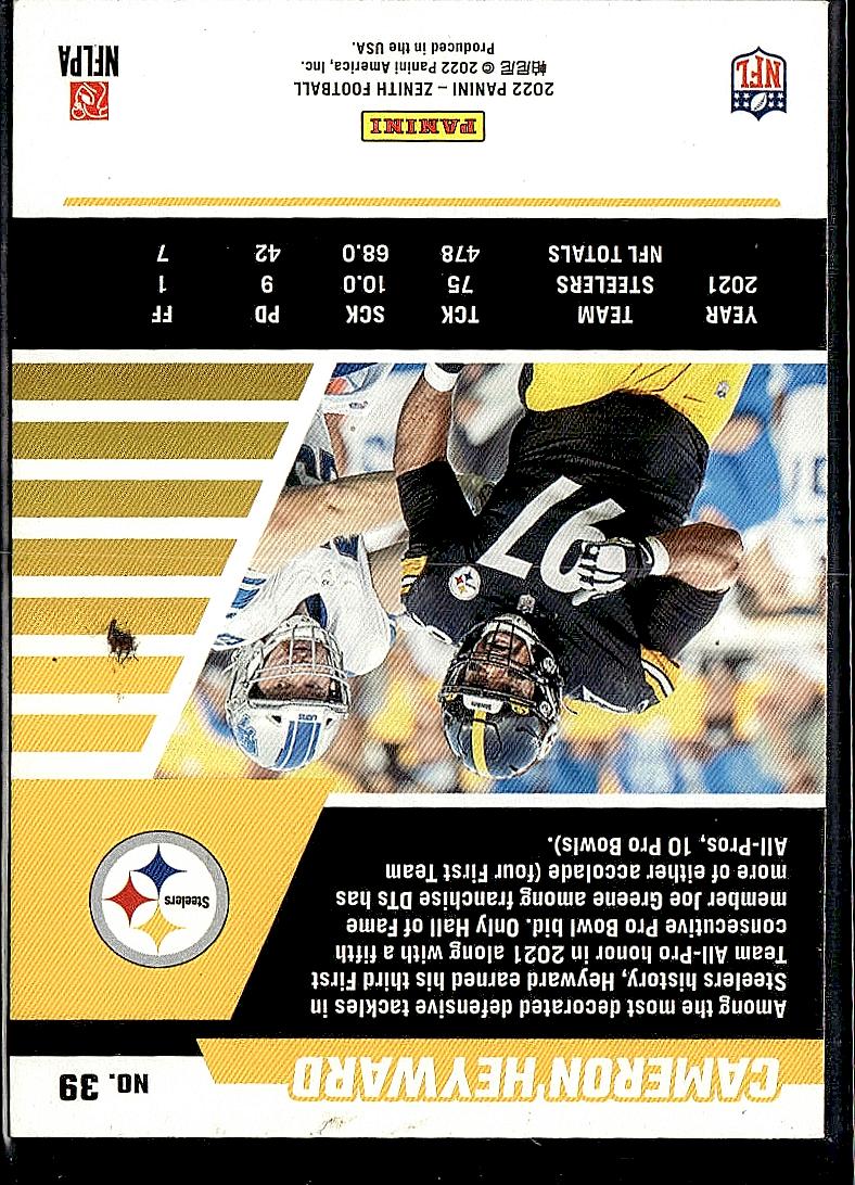 2022 Zenith #39 Cameron Heyward