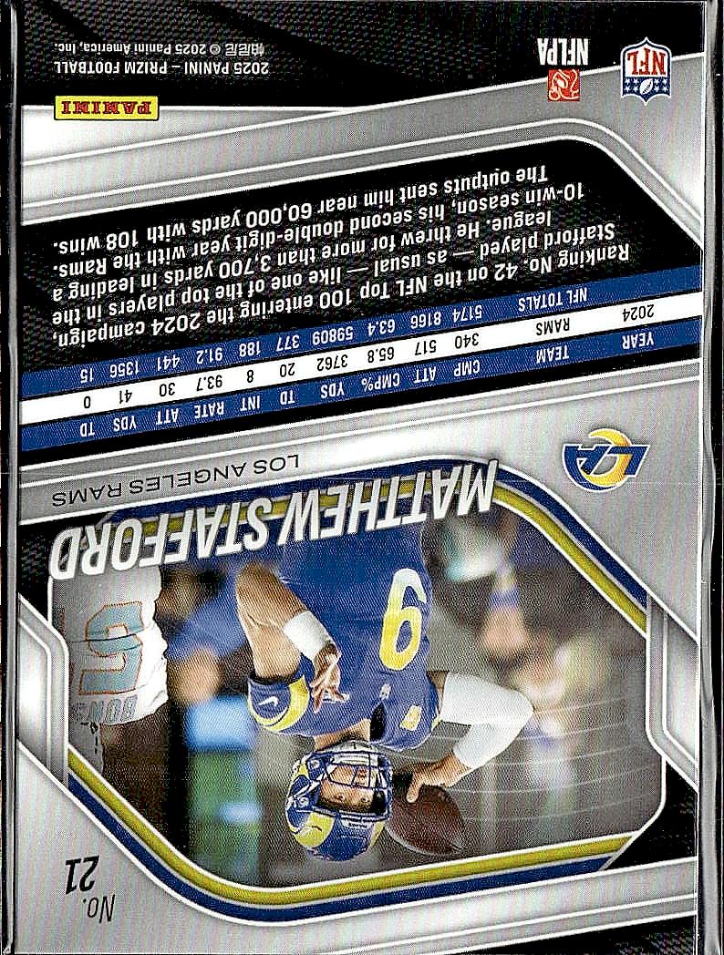 2025 Panini Prizm #21 Matthew Stafford