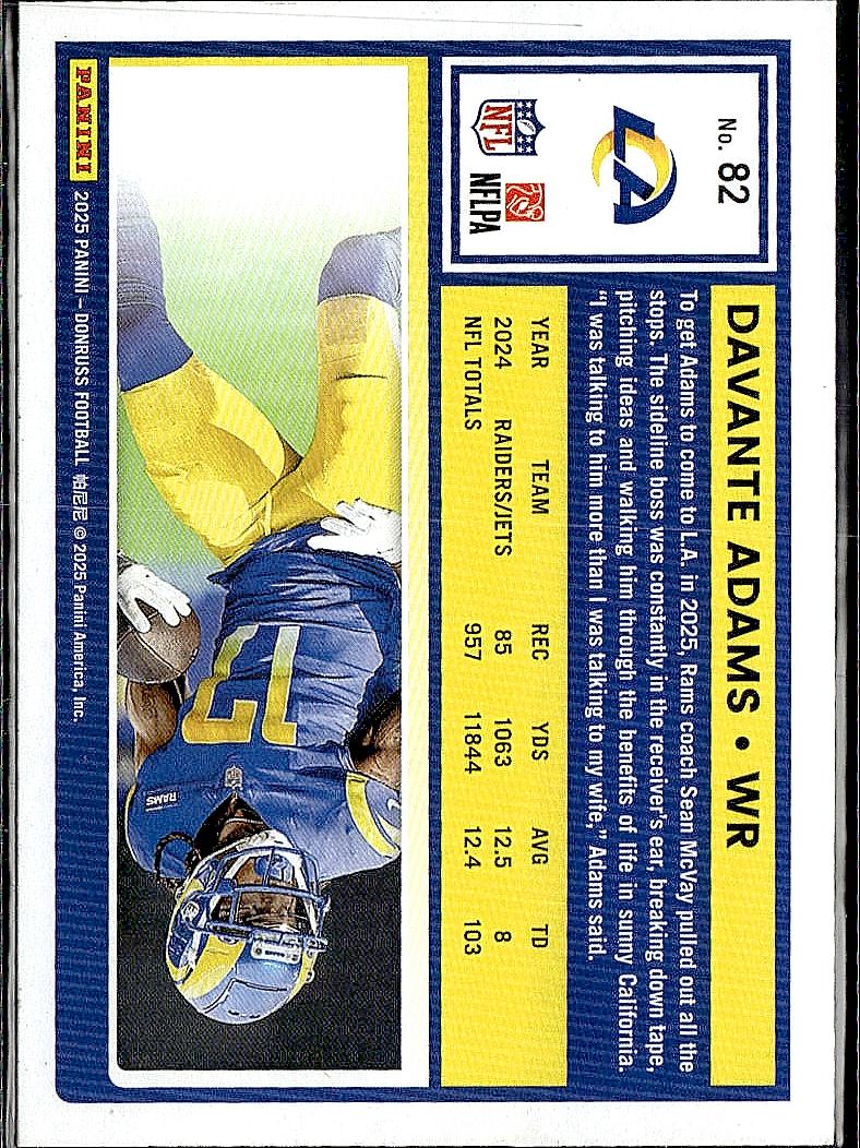 2025 Donruss #82 Davante Adams