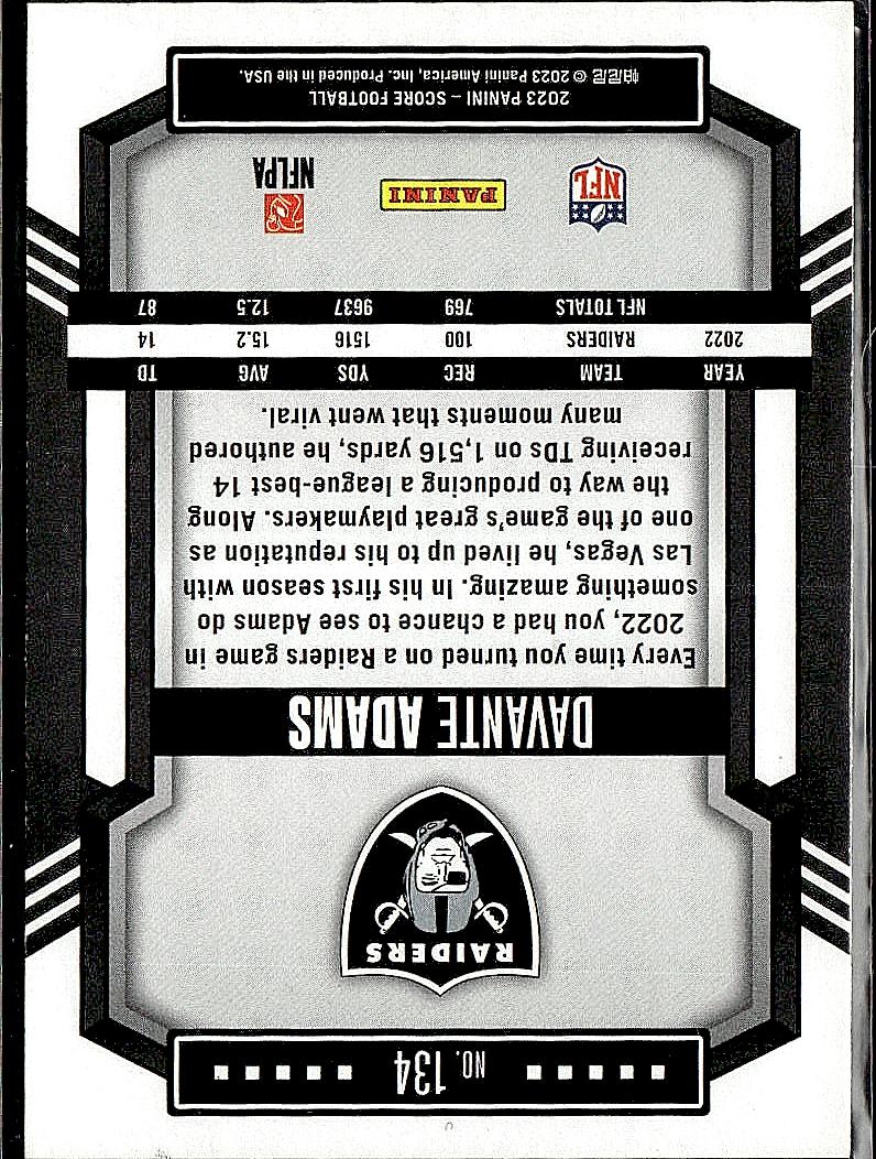 2023 Score #134 Davante Adams