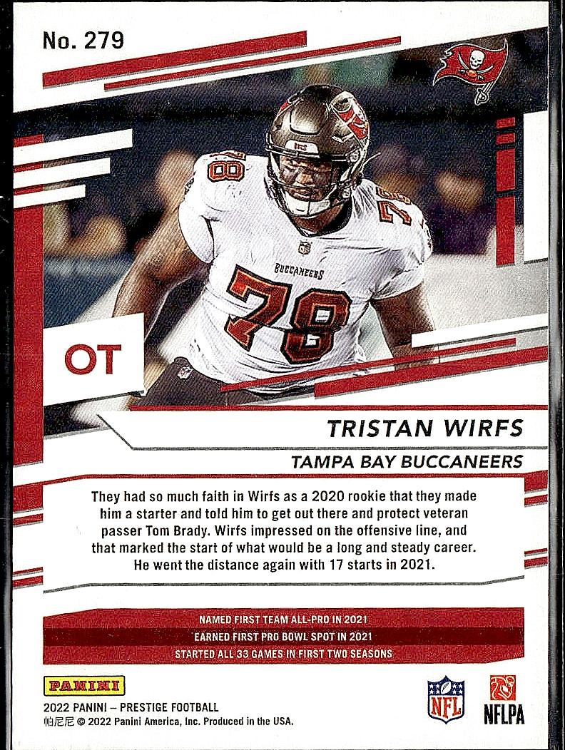 2022 Panini Prestige #279 Tristan Wirfs