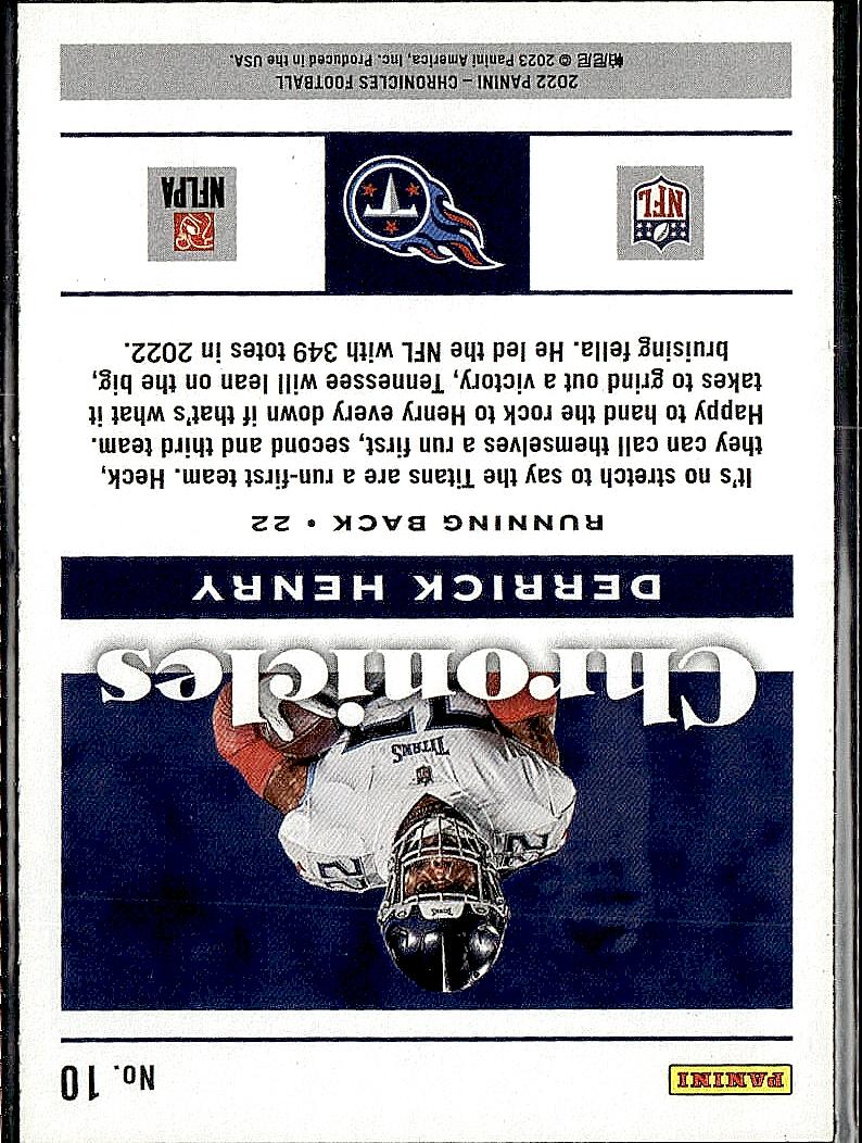 2022 Panini Chronicles #10 Derrick Henry