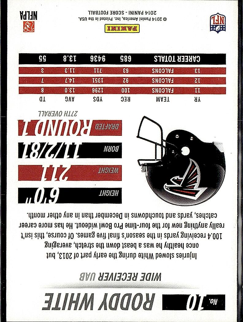 2014 Score #10 Roddy White