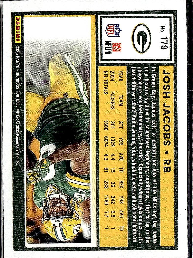 2025 Donruss #179 Josh Jacobs