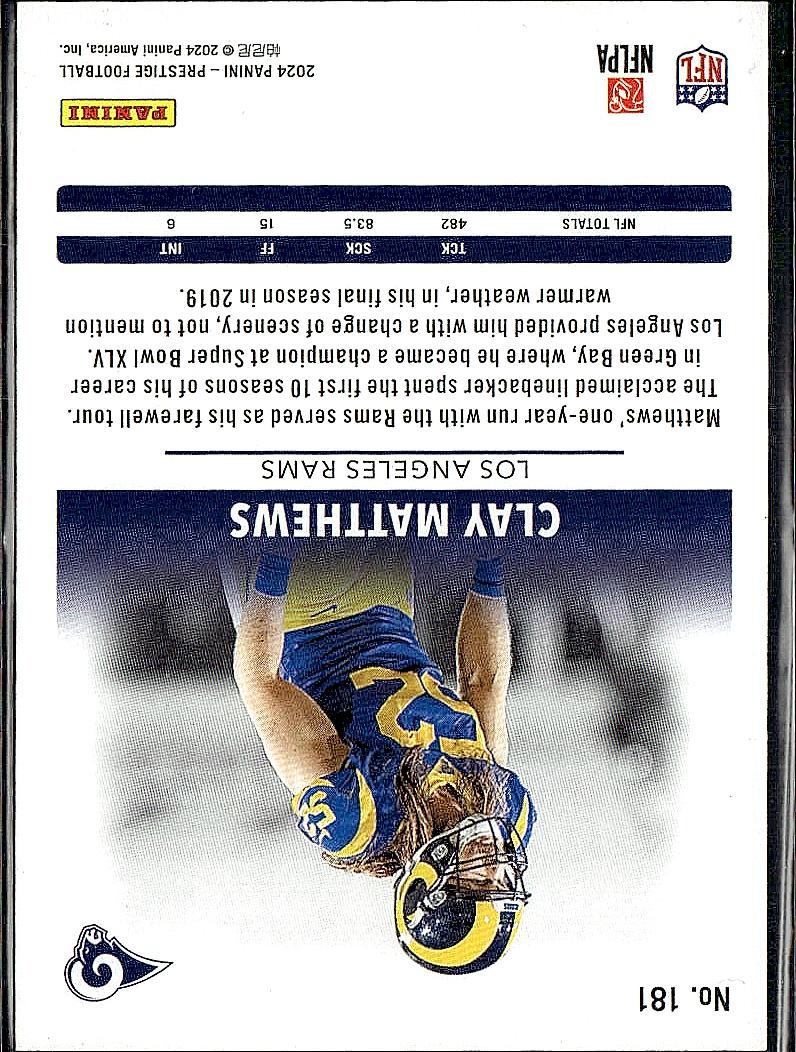 2024 Panini Prestige #181 Clay Matthews