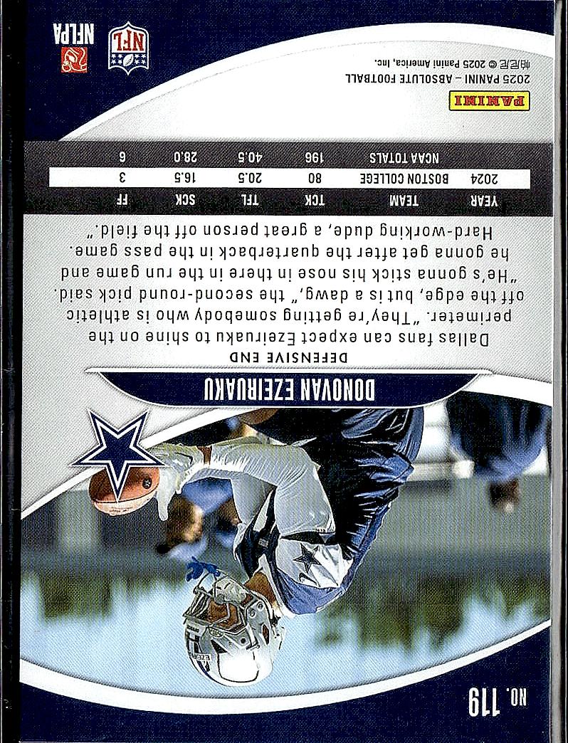 2025 Panini Absolute #119 Donovan Ezeiruaku Retail