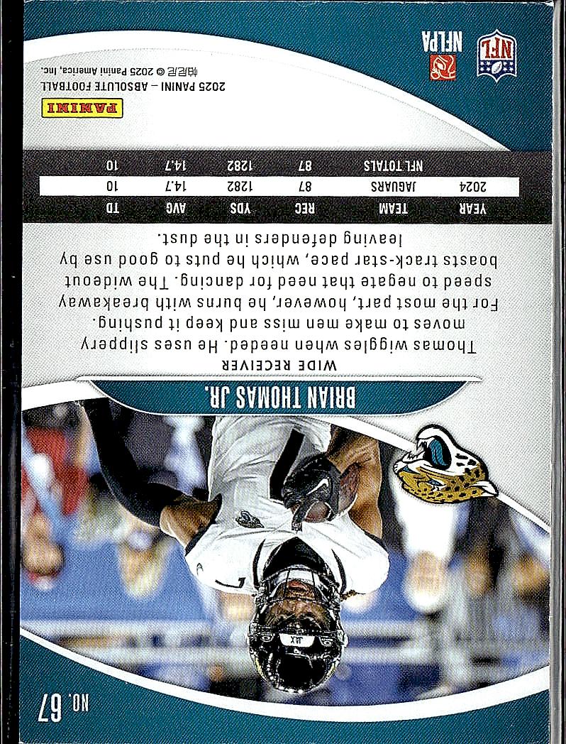 2025 Panini Absolute #67 Brian Thomas Jr. Retail
