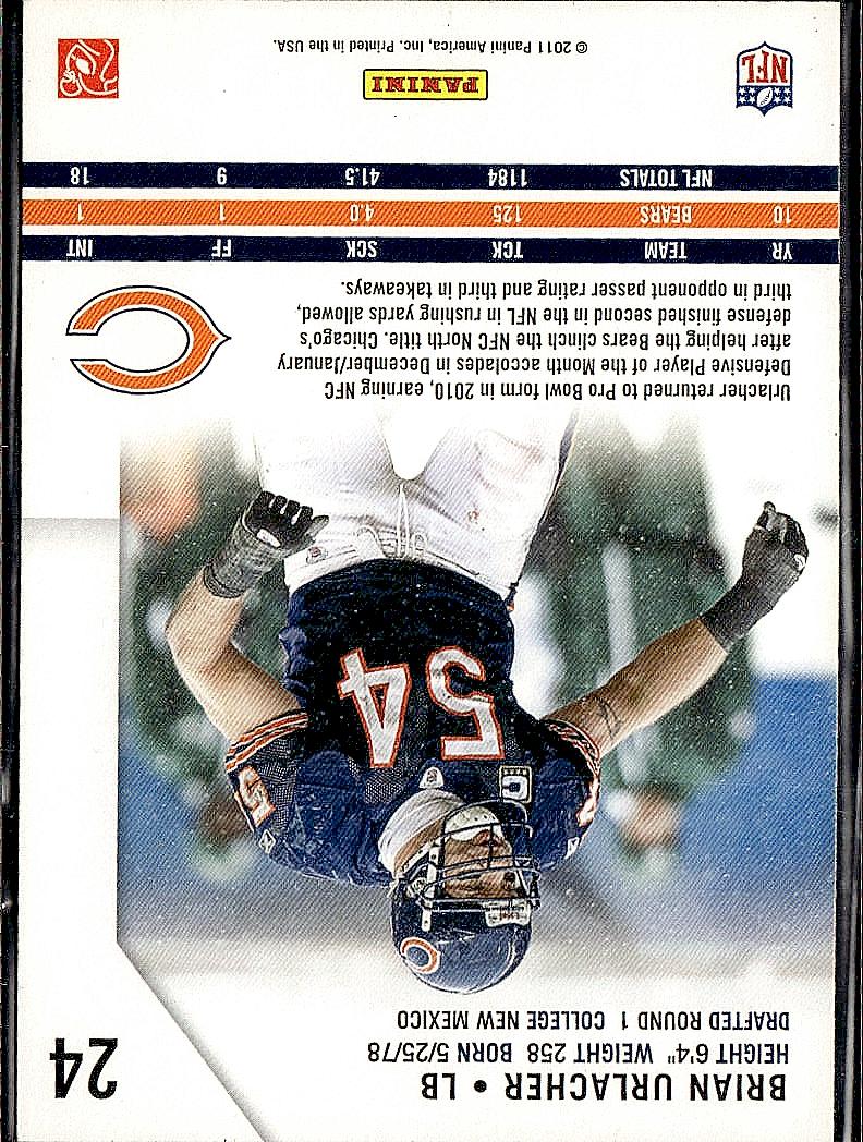 2011 Panini Rookies & Stars #24 Brian Urlacher