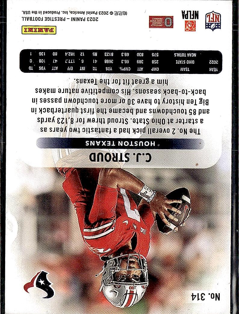 2023 Panini Prestige #314 C.J. Stroud