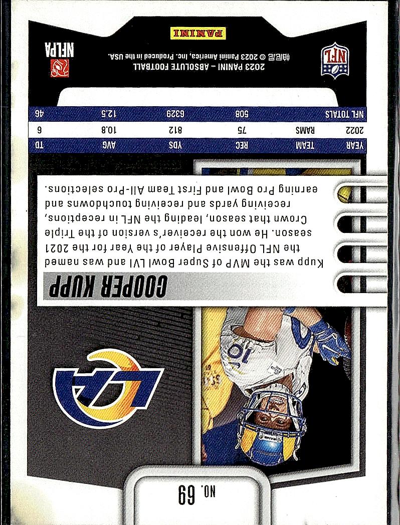 2023 Panini Absolute #69 Cooper Kupp