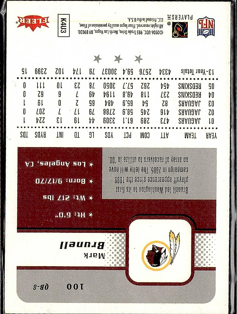 2006 Fleer #100 Mark Brunell