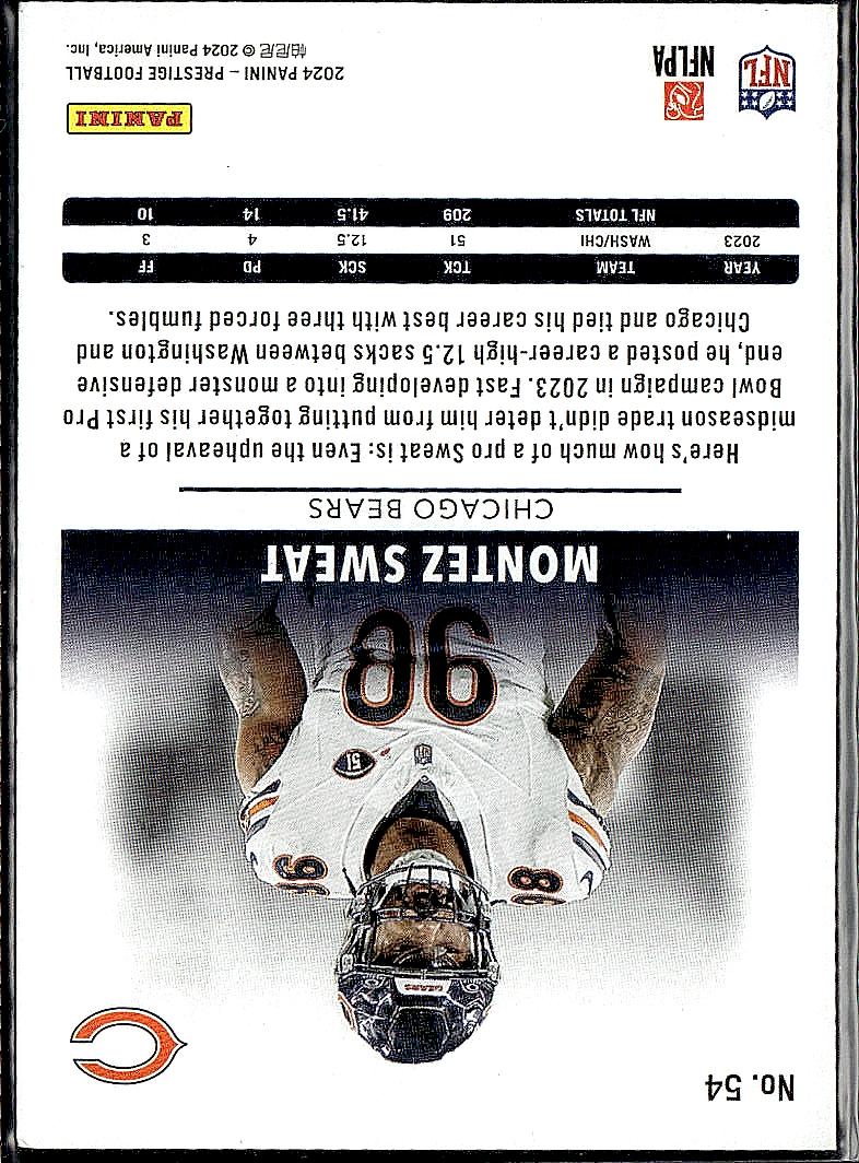 2024 Panini Prestige #54 Montez Sweat