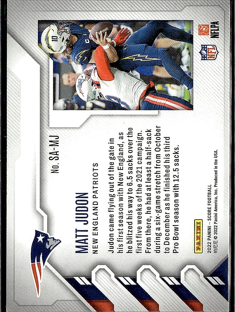 2022 Score #SA-MJ Matt Judon Sack Attack