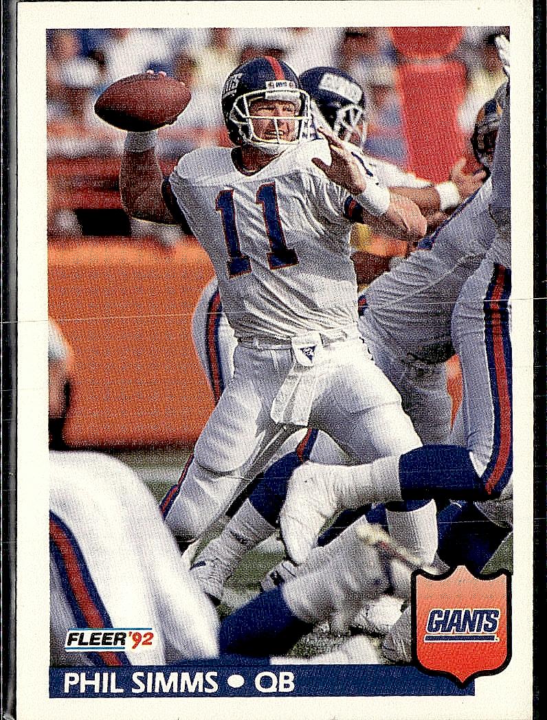 1992 Fleer #300 Phil Simms