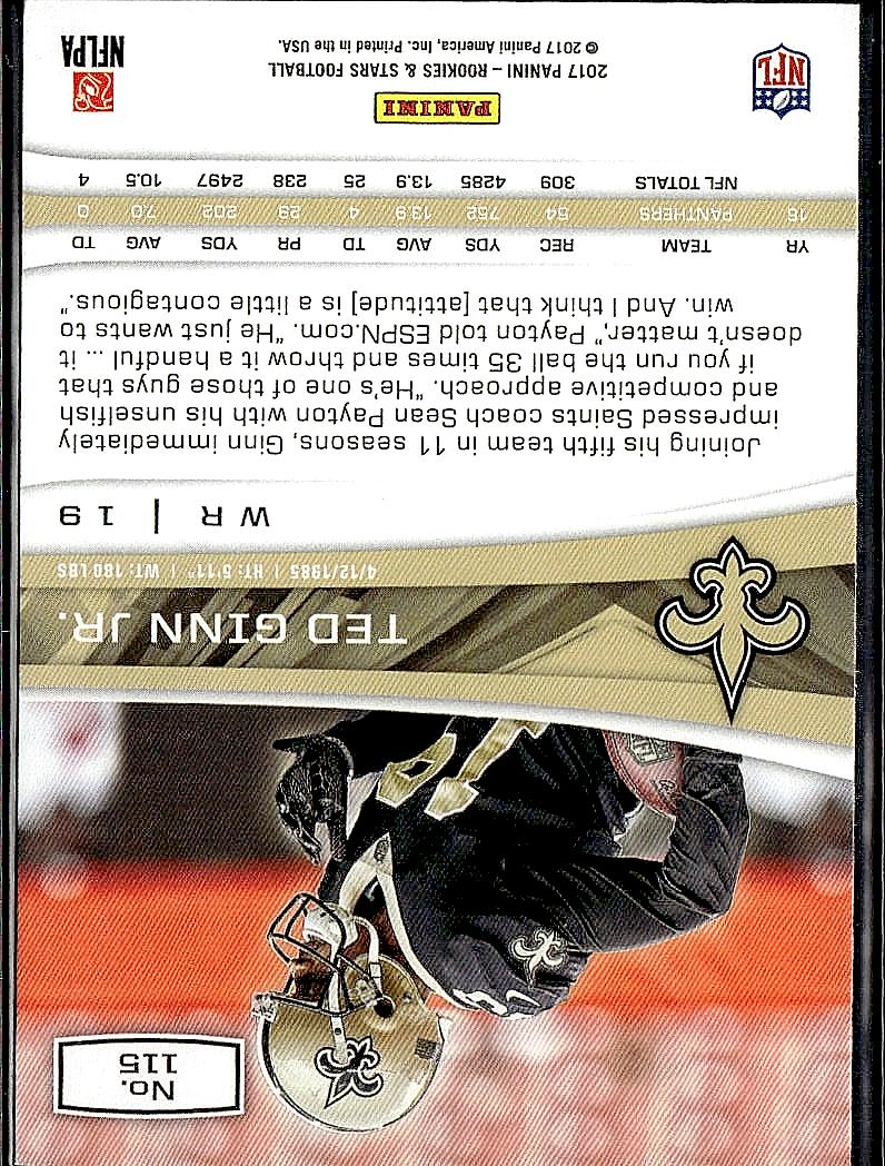 2017 Panini Rookies & Stars #115 Ted Ginn Jr.