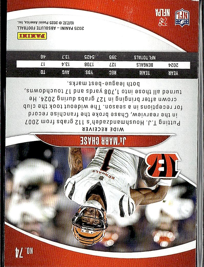 2025 Panini Absolute #74 Ja'Marr Chase Retail