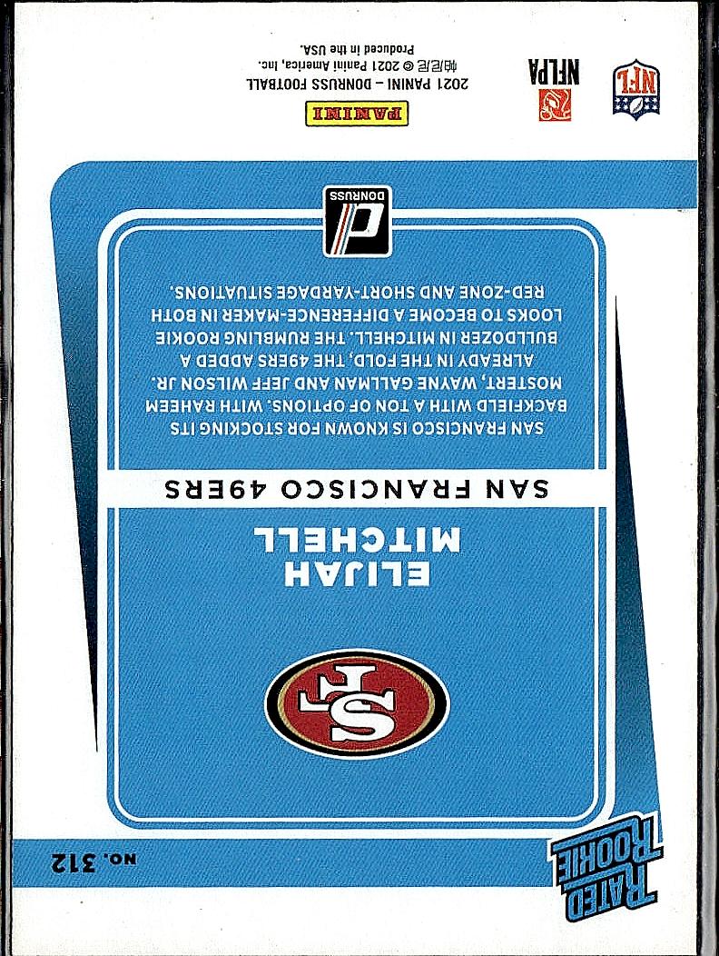 2021 Donruss #312 Elijah Mitchell