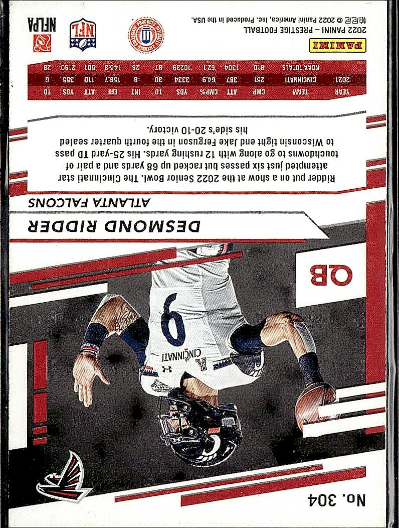 2022 Panini Prestige #304 Desmond Ridder