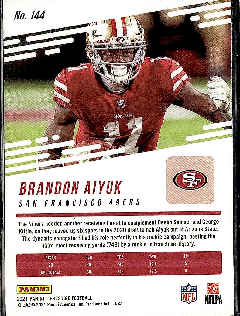 2021 Panini Prestige #144 Brandon Aiyuk