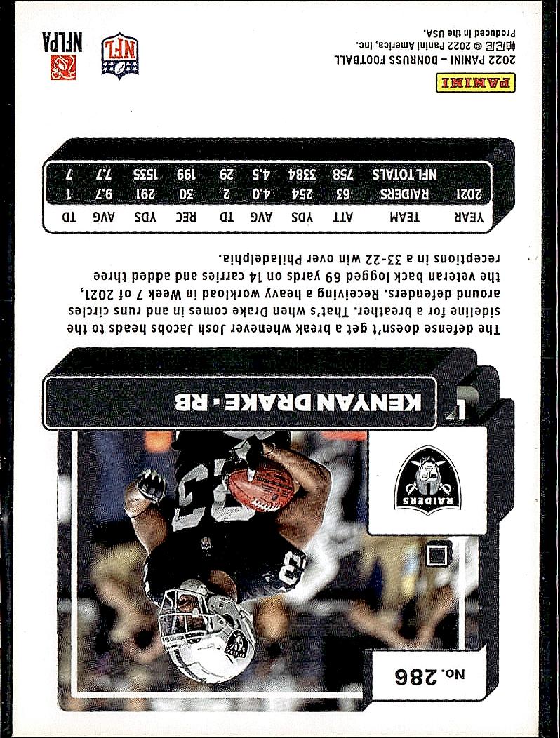 2022 Donruss #286 Kenyan Drake