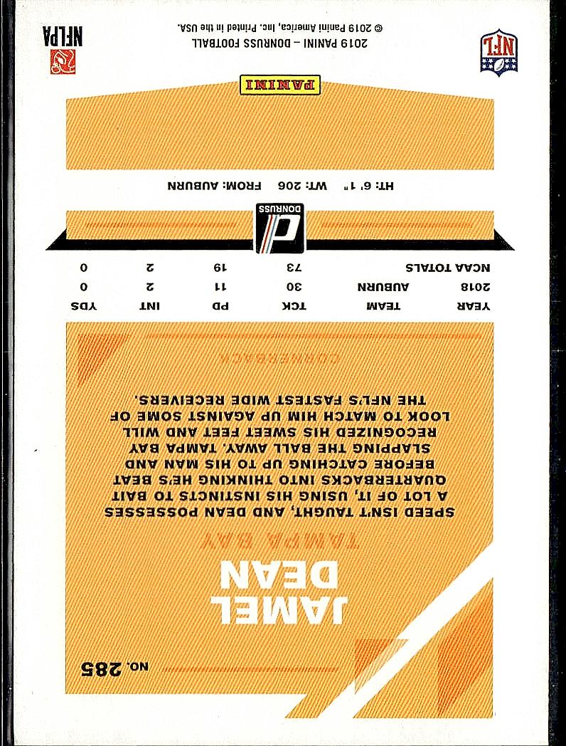 2019 Donruss #285 Jamel Dean