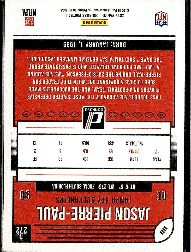 2018 Donruss #272 Jason Pierre-Paul