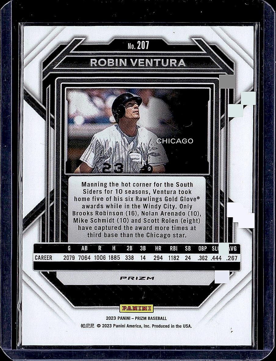 2023 Panini Prizm #207 Robin Ventura Blue Ice Prizms