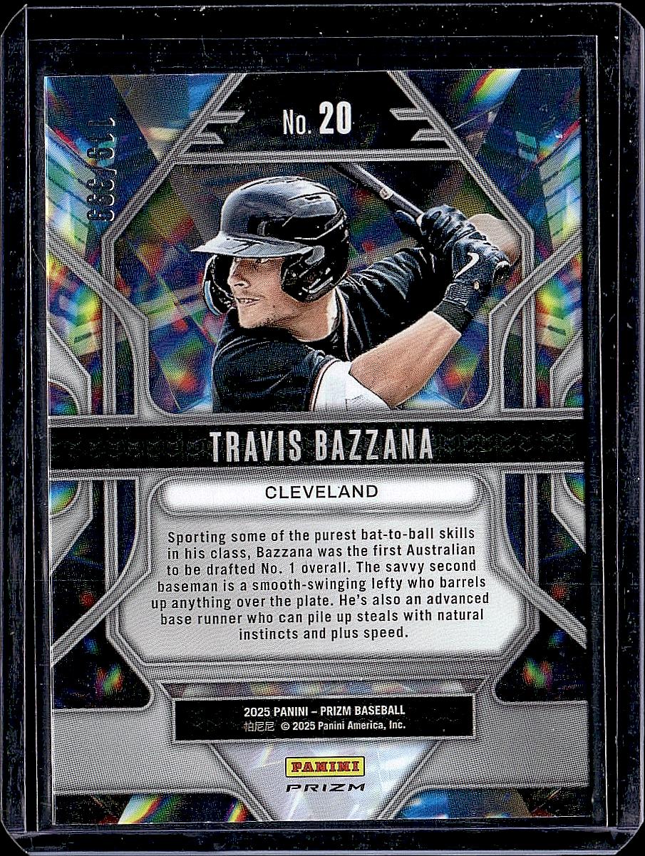 2025 Panini Prizm #20 Travis Bazzana Prizmatic