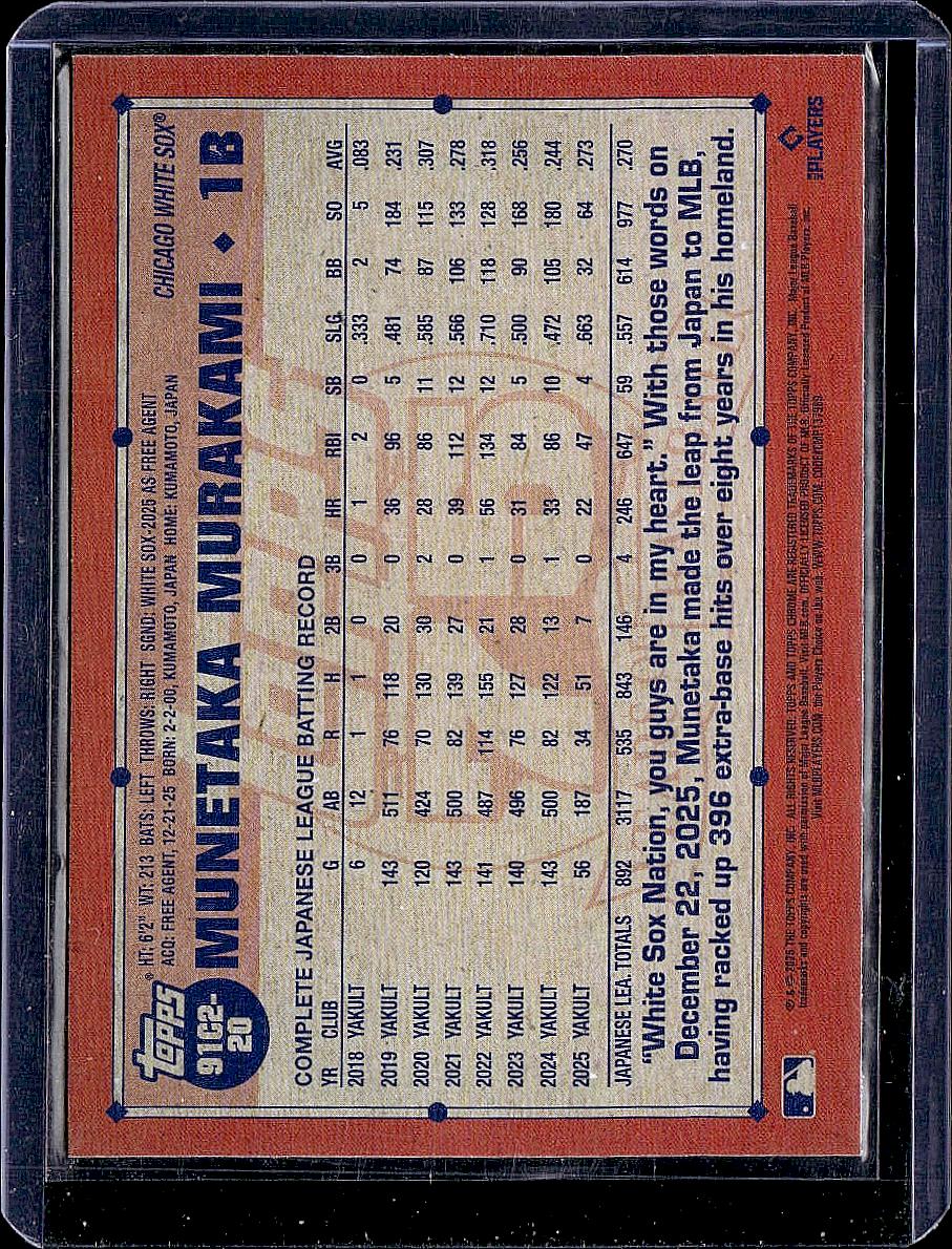 2026 Topps Munetaka Murakami 1991 Topps Baseball 35th Anniversary