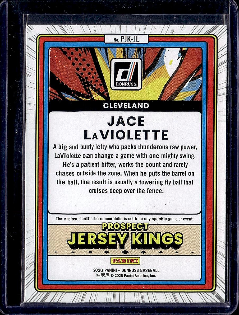 2026 Donruss #PJK-JL Jace LaViolette Prospect Jersey Kings