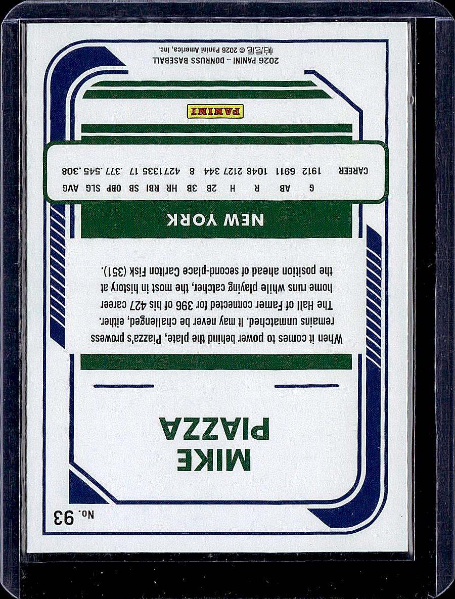 2026 Donruss #93 Mike Piazza Red and Blue