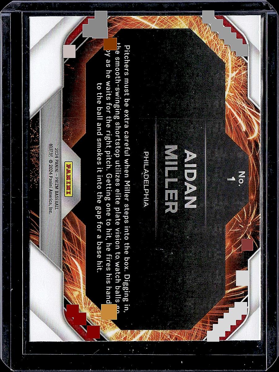 2024 Panini Prizm #1 Aidan Miller Fireworks