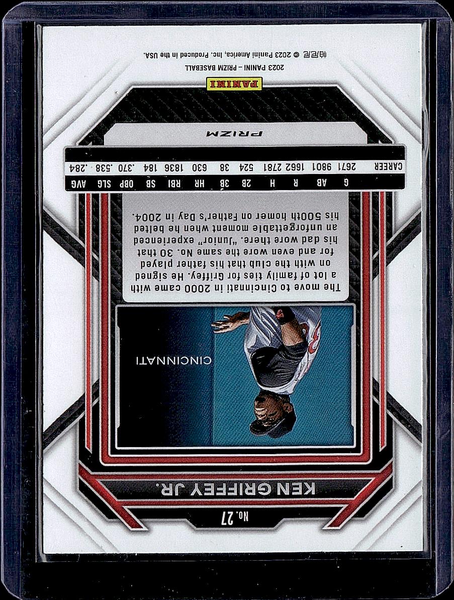2023 Panini Prizm #27 Ken Griffey Jr. Blue Ice Prizms