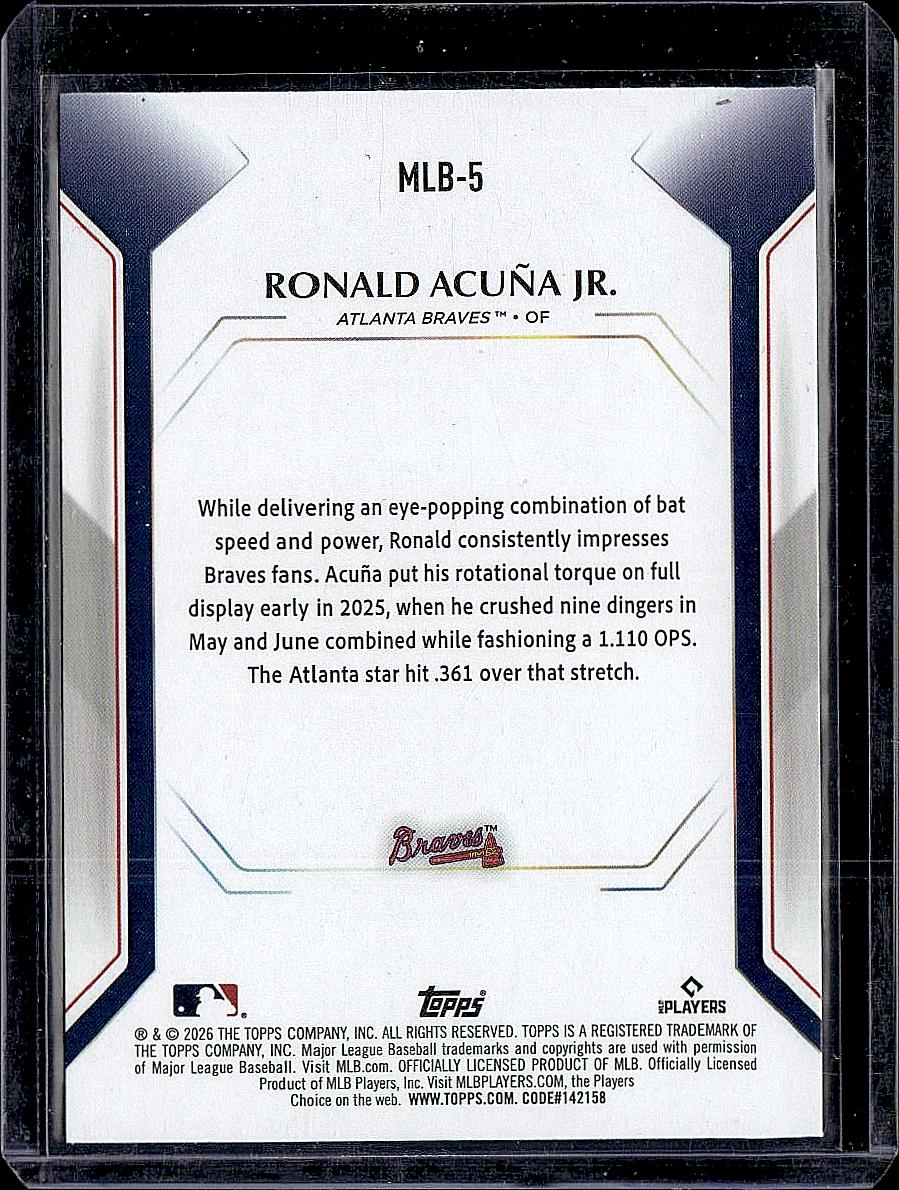 2026 Topps #MLB-5 Ronald Acuña Jr. Topps Collector Kit