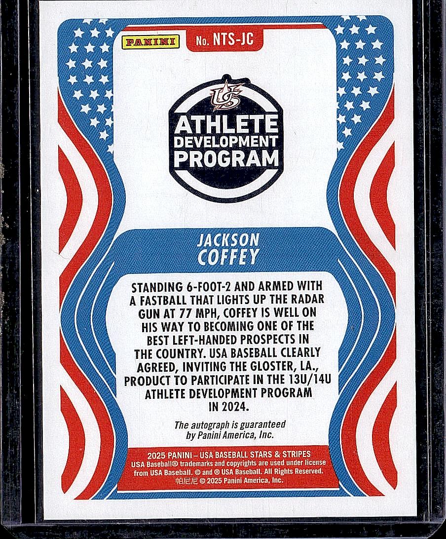 2025 Panini Stars & Stripes USA Jackson Coffey Signatures